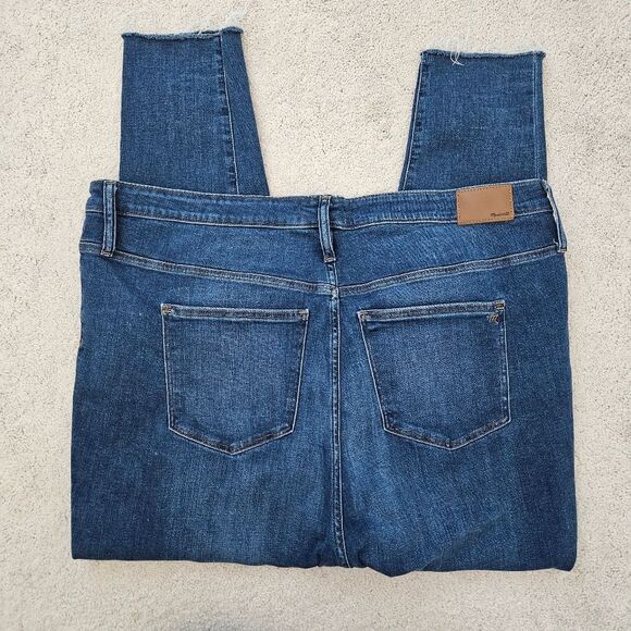 NWOT Madewell Button Fly 9" Mid-Rise Skinny Medium Wash Denim Jeans Women's 37 - Picture 3 of 9